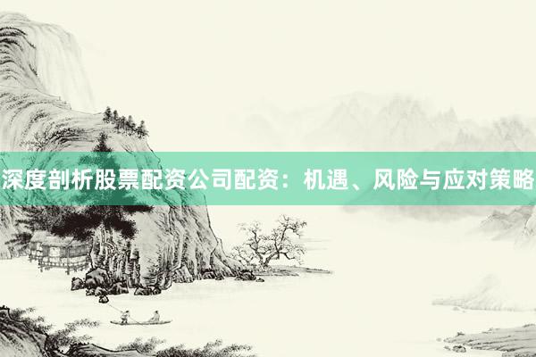 深度剖析股票配资公司配资：机遇、风险与应对策略