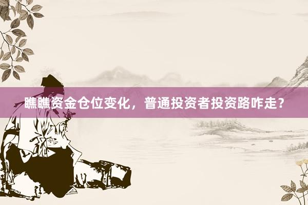 瞧瞧资金仓位变化，普通投资者投资路咋走？